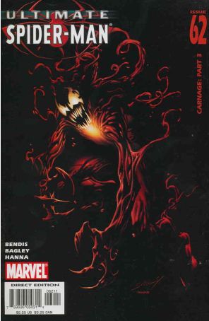 Ultimate Spider-Man 62 published by Marvel with cover art by Mark Bagley