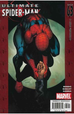 Ultimate Spider-Man 63 published by Marvel with cover art by Mark Bagley