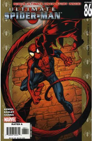 Ultimate Spider-Man 86 published by Marvel with cover art by Mark Bagley