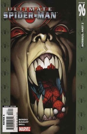Ultimate Spider-Man 96 published by Marvel with cover art by Mark Bagley