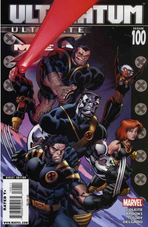 Ultimate X-Men 100 published by Marvel with cover art by Ed McGuinness