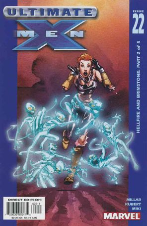 Ultimate X-Men 22 published by Marvel with cover art by Adam Kubert