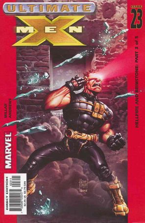Ultimate X-Men 23 published by Marvel with cover art by Adam Kubert