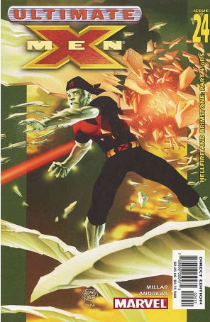 Ultimate X-Men 24 published by Marvel with cover art by Adam Kubert