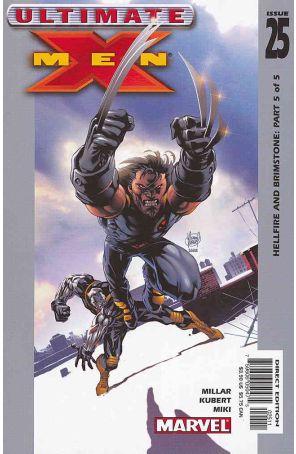 Ultimate X-Men 25 published by Marvel with cover art by Adam Kubert