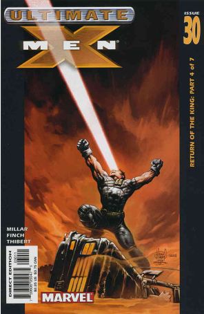 Ultimate X-Men 30 published by Marvel with cover art by Adam Kubert
