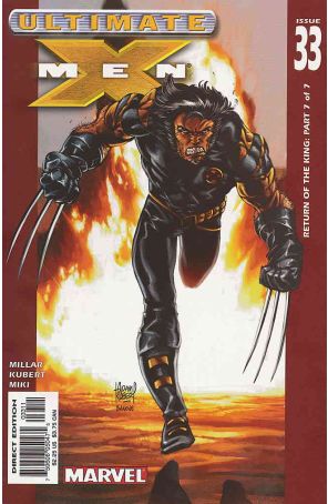 Ultimate X-Men 33 published by Marvel with cover art by Adam Kubert
