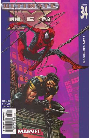 Ultimate X-Men 34 published by Marvel with cover art by David Finch