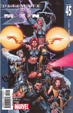 Ultimate X-Men 45 published by Marvel with cover art by David Finch
