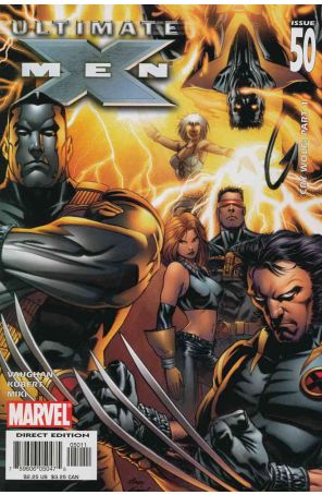 Ultimate X-Men 50 published by Marvel with cover art by Andy Kubert