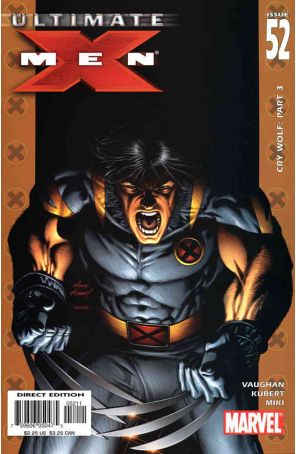 Ultimate X-Men 52 published by Marvel with cover art by Andy Kubert