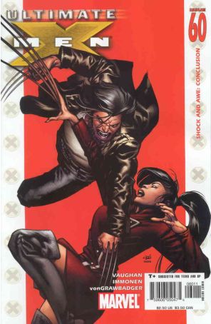 Ultimate X-Men 60 published by Marvel with cover art by Stuart Immonen