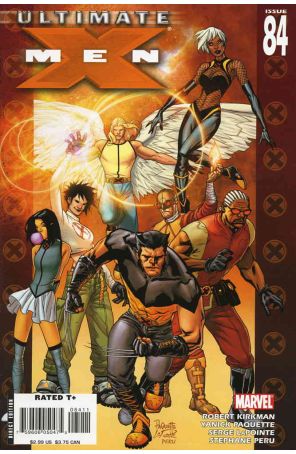 Ultimate X-Men 84 published by Marvel with cover art by Yanick Paquette