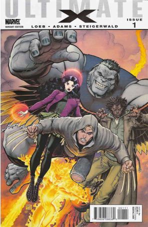 Ultimate X 1A published by Marvel with cover art by Arthur Adams