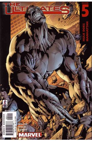 The Ultimates 5 published by Marvel with cover art by Bryan Hitch