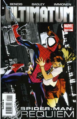 Ultimatum: Spider-Man Requiem 1 published by Marvel with cover art by Stuart Immonen