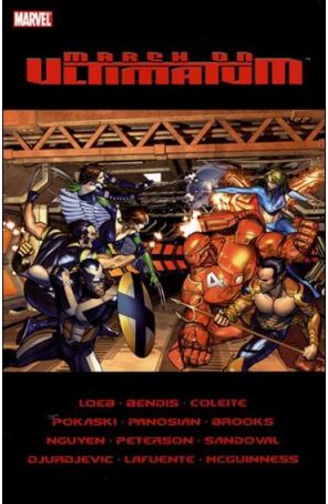 Ultimatum TPB 1 published by Marvel with cover art by Brandon Peterson