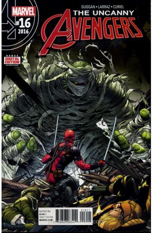 Uncanny Avengers (3rd Series) 16 published by Marvel with cover art by Meghan Hetrick