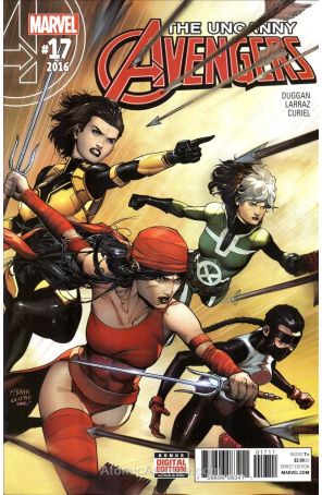 Uncanny Avengers (3rd Series) 17 published by Marvel with cover art by Steve McNiven