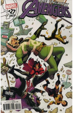 Uncanny Avengers (3rd Series) 27 published by Marvel with cover art by R. B. Silva