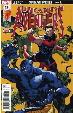 Uncanny Avengers (3rd Series) 28 published by Marvel with cover art by Sean Izaakse