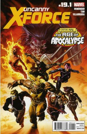 Uncanny X-Force 19.1 published by Marvel with cover art by Mike Deodato Jr.