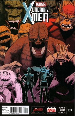 Uncanny X-Men (3rd Series) 33 published by Marvel with cover art by Chris Bachalo
