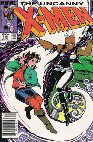 The Uncanny X-Men 180 (Newsstand) published by Marvel with cover art by John Romita Jr.