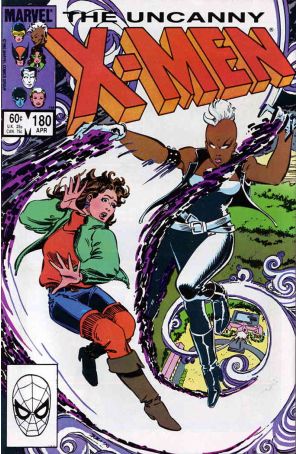 The Uncanny X-Men 180 published by Marvel with cover art by John Romita Jr.