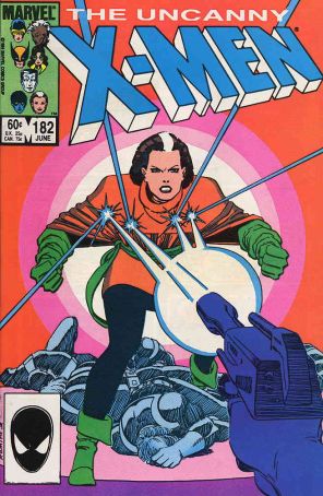 The Uncanny X-Men 182 published by Marvel with cover art by John Romita Jr.
