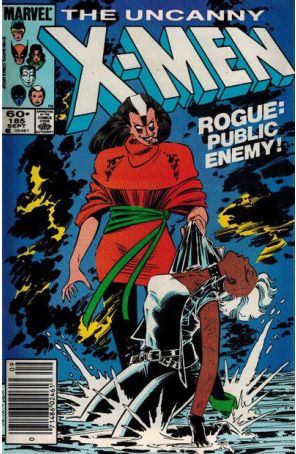 The Uncanny X-Men 185 (Newsstand) published by Marvel with cover art by John Romita Jr.