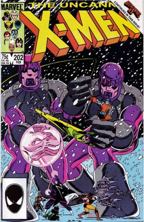 The Uncanny X-Men 202 published by Marvel with cover art by John Romita Jr.