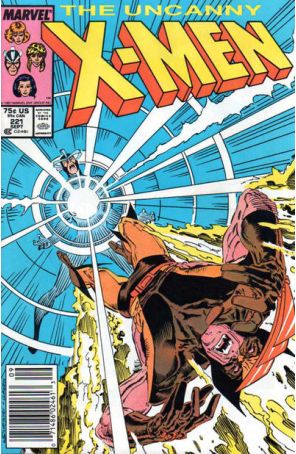 The Uncanny X-Men 221 (Newsstand) published by Marvel with cover art by Marc Silvestri