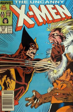 The Uncanny X-Men 222 (Newsstand) published by Marvel with cover art by Marc Silvestri
