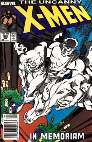The Uncanny X-Men 228 (Newsstand) published by Marvel with cover art by Rick Leonardi