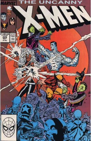 The Uncanny X-Men 229 published by Marvel with cover art by Marc Silvestri