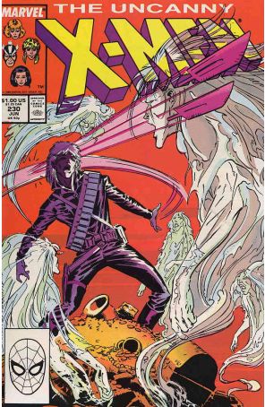 The Uncanny X-Men 230 published by Marvel with cover art by Marc Silvestri
