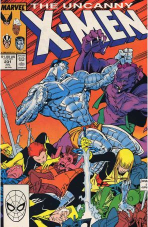 The Uncanny X-Men 231 published by Marvel with cover art by Rick Leonardi