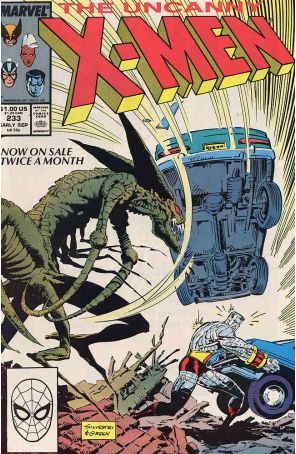 The Uncanny X-Men 233 published by Marvel with cover art by Marc Silvestri