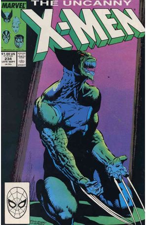 The Uncanny X-Men 234 published by Marvel with cover art by Marc Silvestri