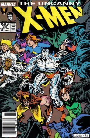 The Uncanny X-Men 235 (Newsstand) published by Marvel with cover art by Rick Leonardi