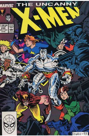 The Uncanny X-Men 235 published by Marvel with cover art by Rick Leonardi