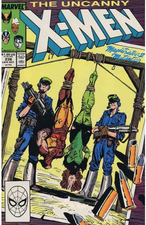 The Uncanny X-Men 236 published by Marvel with cover art by Marc Silvestri