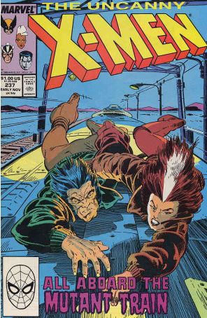 The Uncanny X-Men 237 published by Marvel with cover art by Rick Leonardi