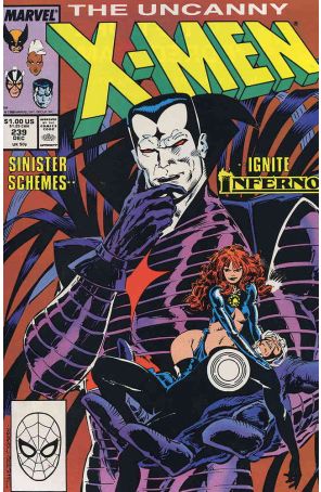 The Uncanny X-Men 239 published by Marvel with cover art by Marc Silvestri