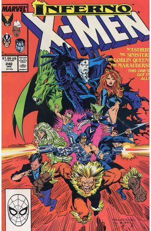 The Uncanny X-Men 240 published by Marvel with cover art by Marc Silvestri