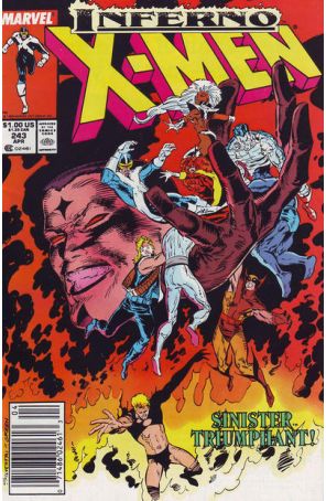 The Uncanny X-Men 243 (Newsstand) published by Marvel with cover art by Marc Silvestri