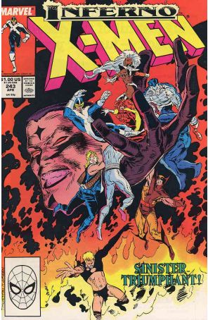 The Uncanny X-Men 243 published by Marvel with cover art by Marc Silvestri