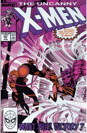 The Uncanny X-Men 247 published by Marvel with cover art by Marc Silvestri