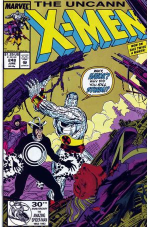 The Uncanny X-Men 248 (2nd) published by Marvel with cover art by JIm Lee